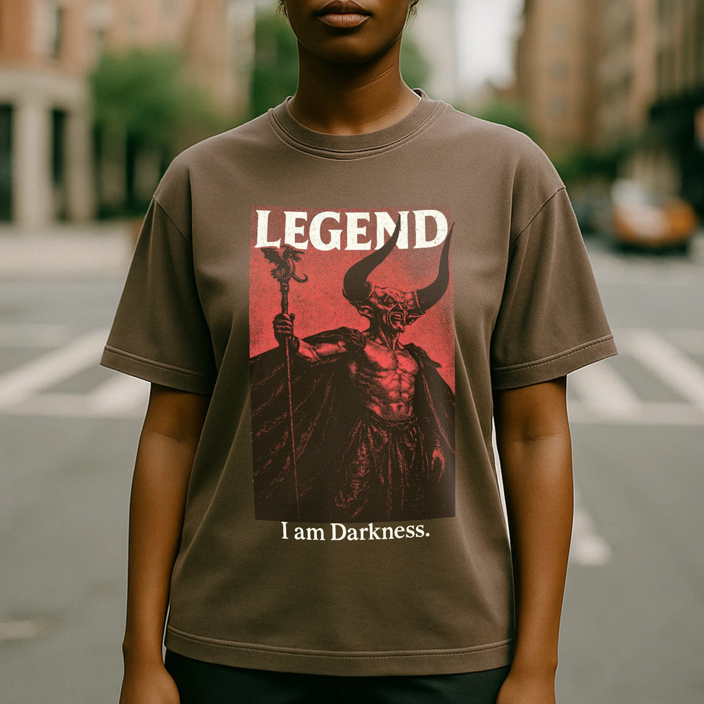 Legend TShirt, I Am Darkness Tee, 80s Fantasy Movie Shirt, Cult Classic Goth