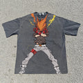 Katekyo Hitman Reborn Tsuna Sawada Distressed Heavyweight Cotton T-Shirt Anime