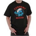 Sleepy Smurf Current Mood Lazy Naps Chillin Womens or Mens Crewneck T Shirt Tee