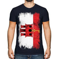 Gibraltar Grunge Flag T-Shirt Football Jersey Gift Clothing Jersey