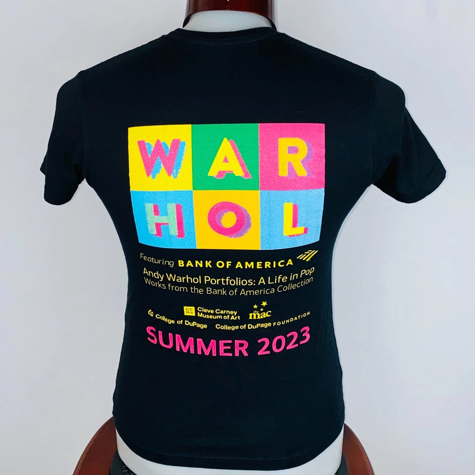 Andy Warhol T-Shirt Unisex Black Pop Art Portfolios A Life In Pop Summer 2023