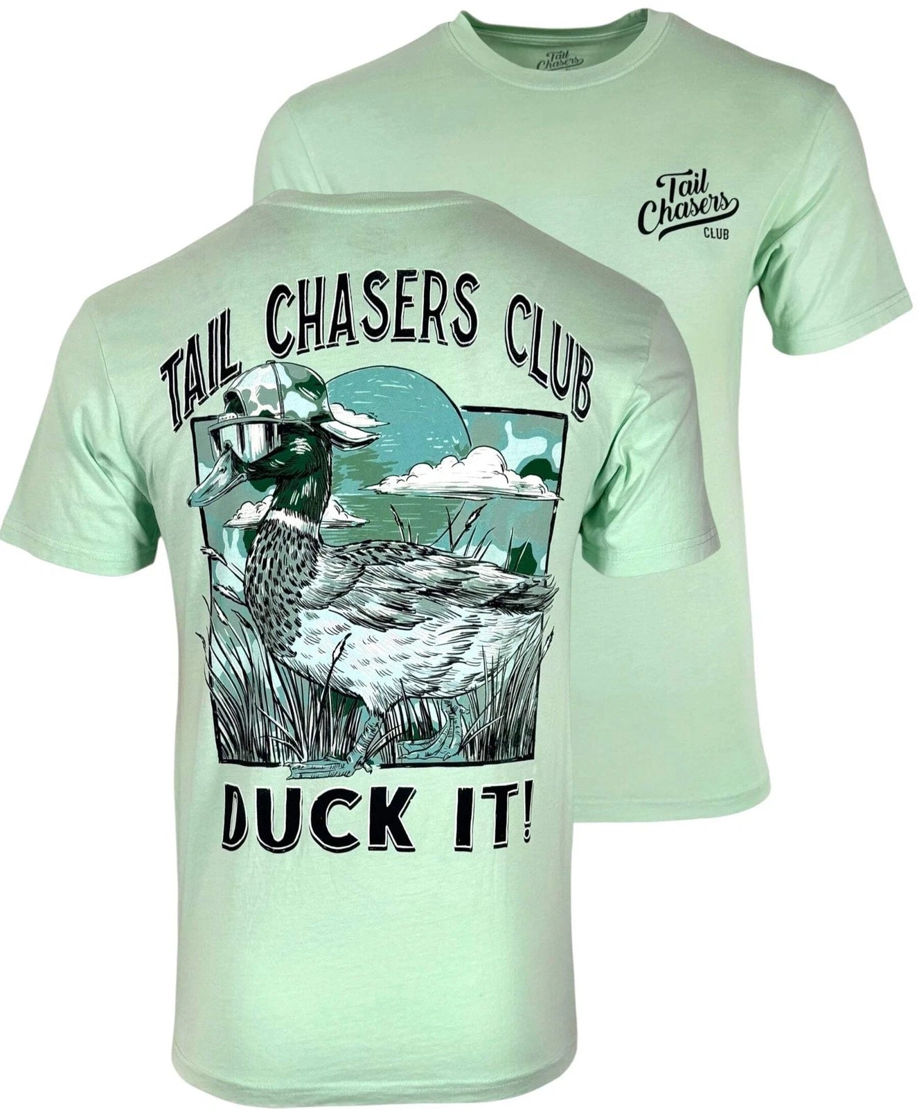 Tail Chasers Club Men’s T-shirt Duck It Camo