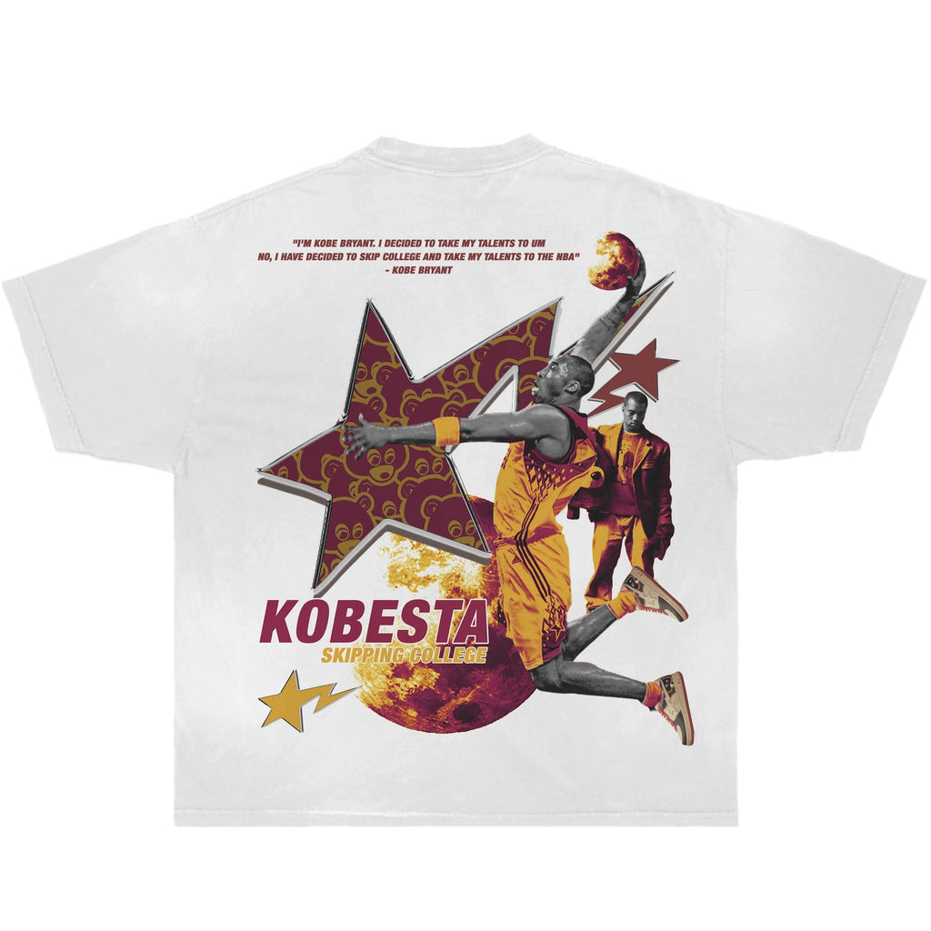 Kobesta Boxy Vintage Shirt Graphic Basketball Tees Streetwear Y2K