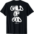 Child of God Psalm 23 Trendy Jesus Religious Bible Verse on back T-Shirt