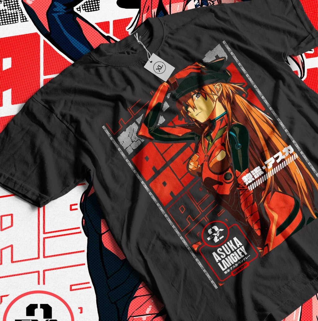 Neon Genesis Evangelion Shirt Misato Tshirt Shinji Asuka Top Eva Rei Anime Tee