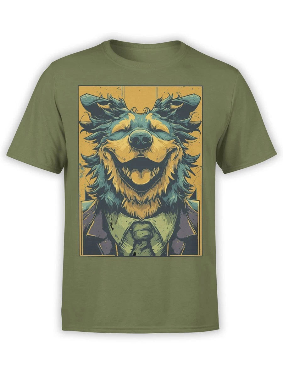 FANTUCCI Happy CEO T-Shirt | Hilarious Dog in Suit Tee for Mood-Boostin | Unisex