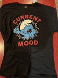 Smurfs Lazy Smurf Current Mood T-Shirt Tee Shirt Men's Size 2XL Black New