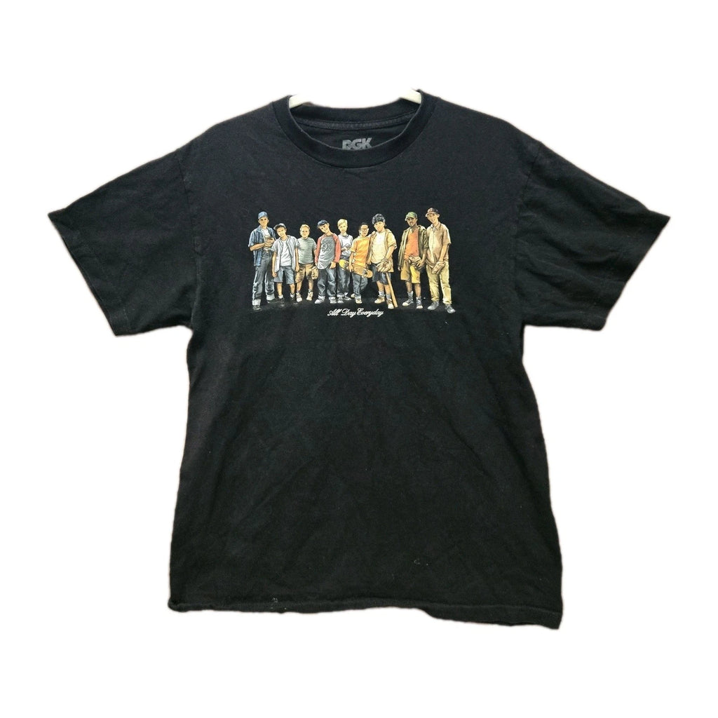 DGK The Sandlot T-Shirt Mens Medium Black All Day Everyday Graphic Short Sleeve