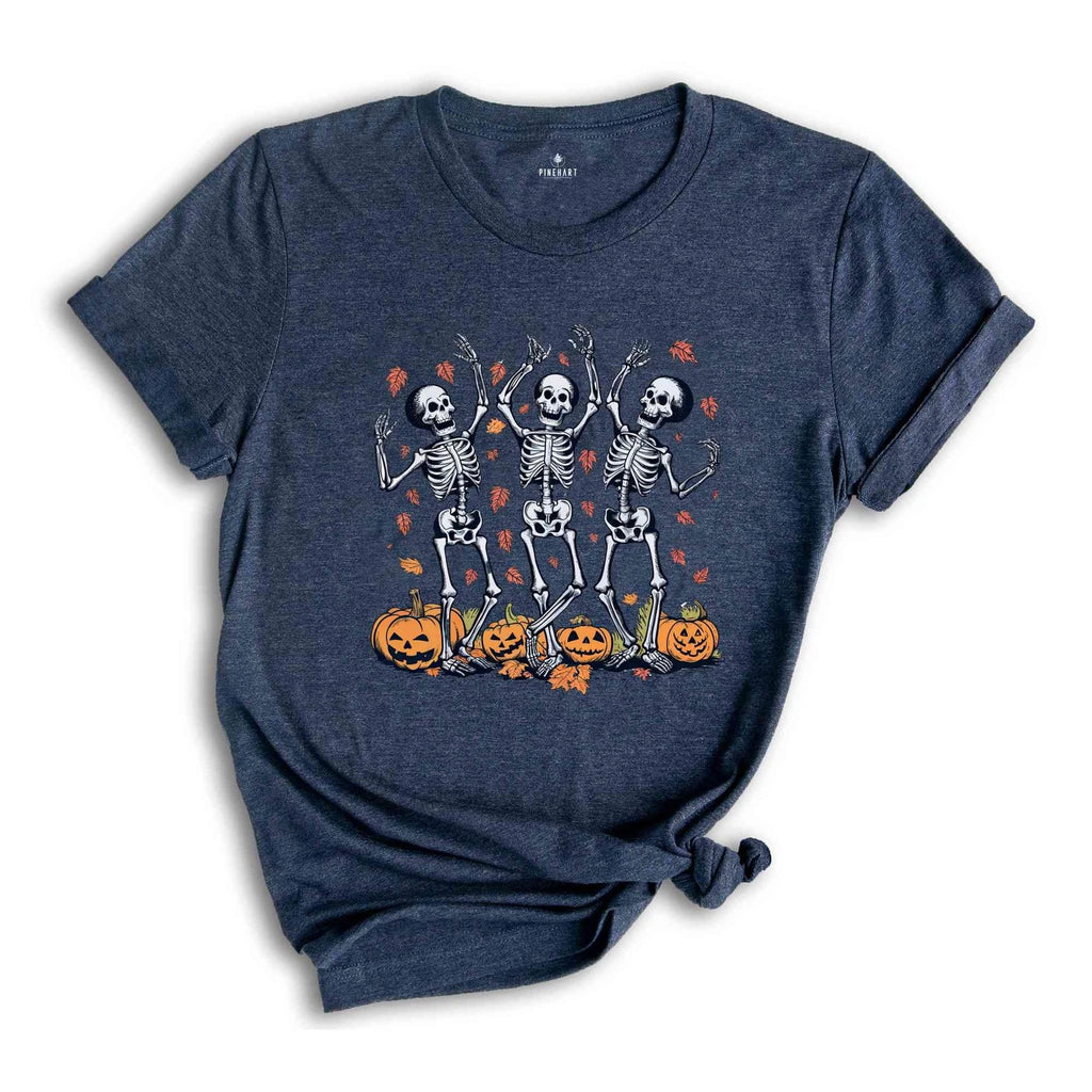 Dancing Skeletons Shirt, Halloween Party Shirt, Skeleton Shirt, Pumpkin Spice Sh