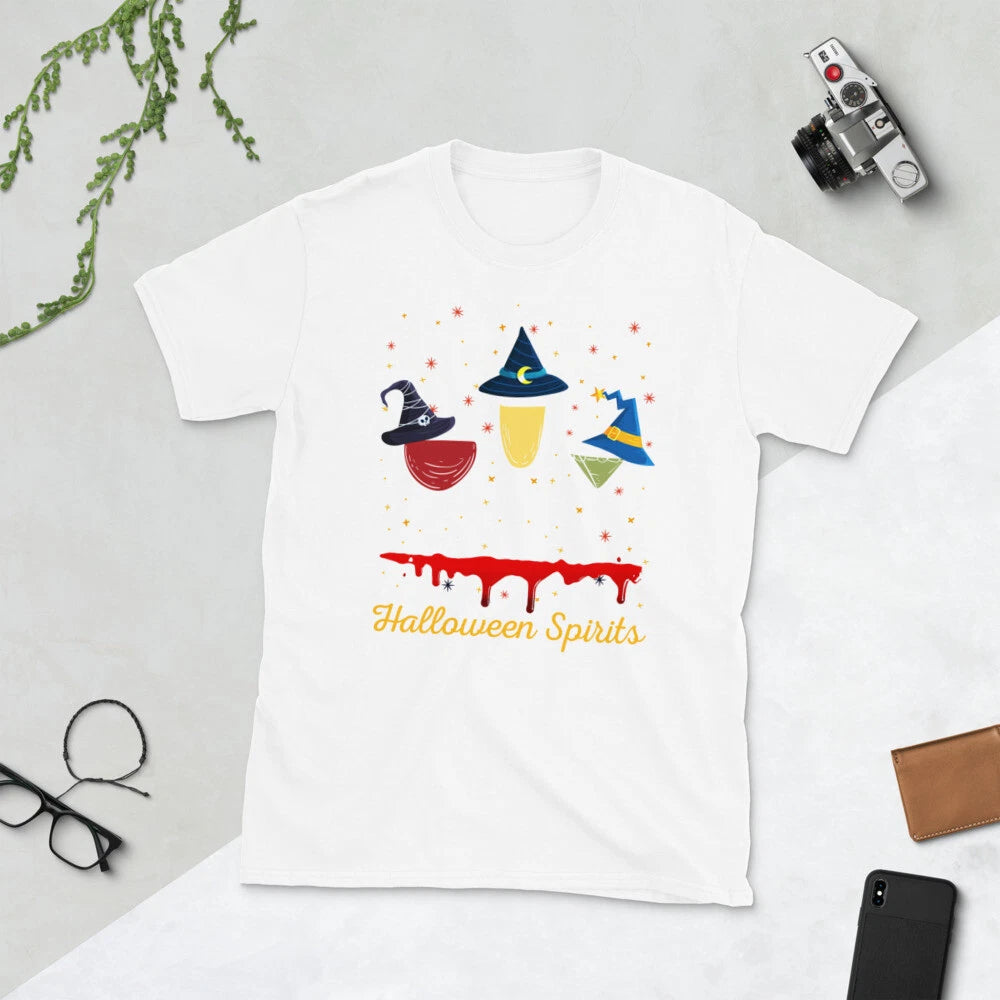 Halloween Spirits Shirt, Funny Halloween Shirt, Wine Shirt