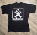 Vintage 80s New York Urban Volleyball Keith Haring Pop Art T Shirt Black Large
