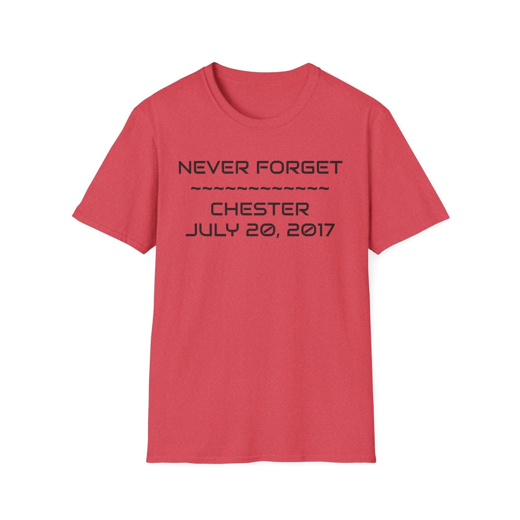 Never forget Chester Memorial tee - remember bennington - novelty fashion tee