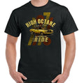 High Octane Mens Funny Car Enthusiast T-Shirt Classic Motor Rally Parts Muscle