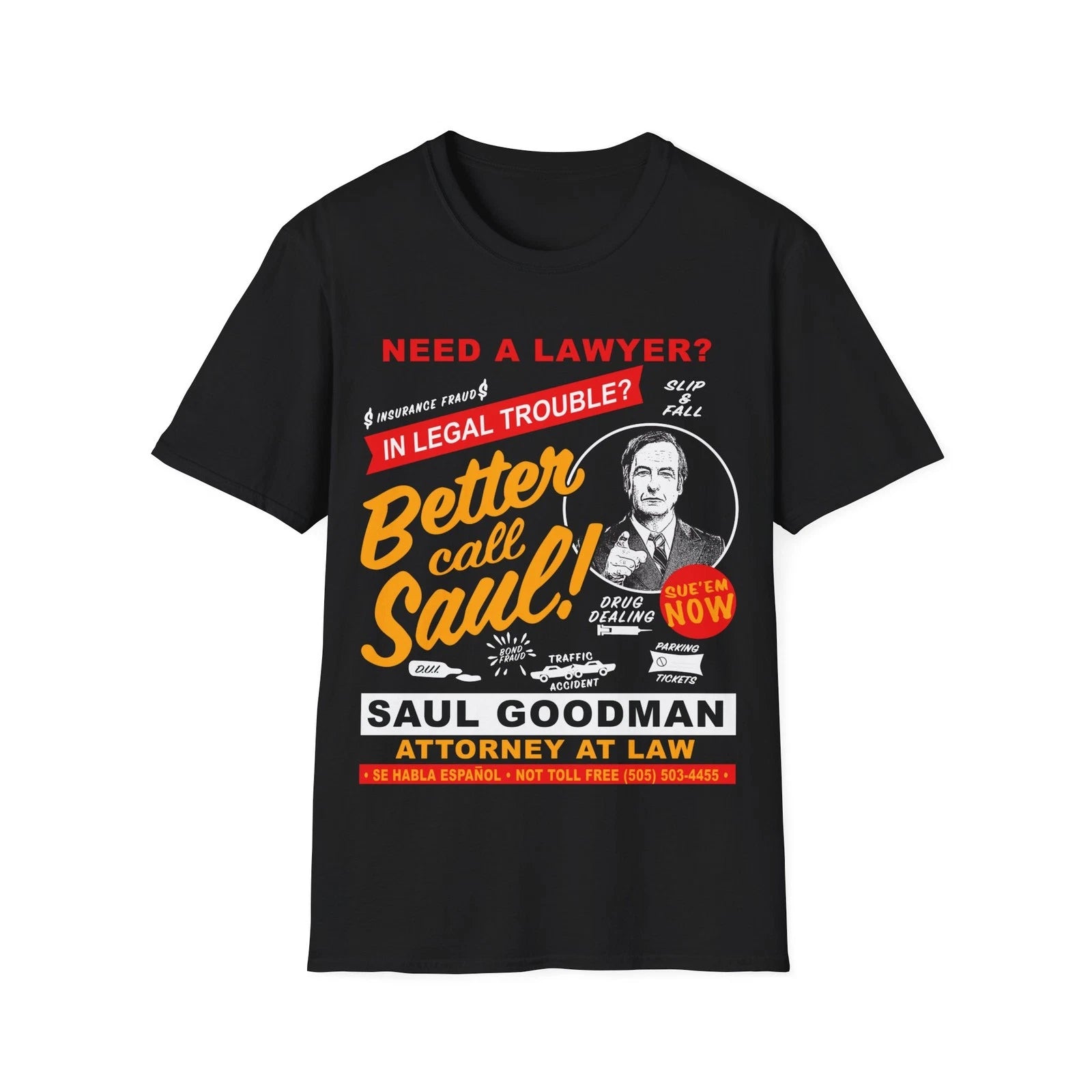 Better Call Saul Unisex T-Shirt, TV Show Graphic Tee, Breaking Bad Fan Gift Dks
