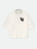 RHUDE vintage vintage slogan logo Men Women short sleeved T-shirt