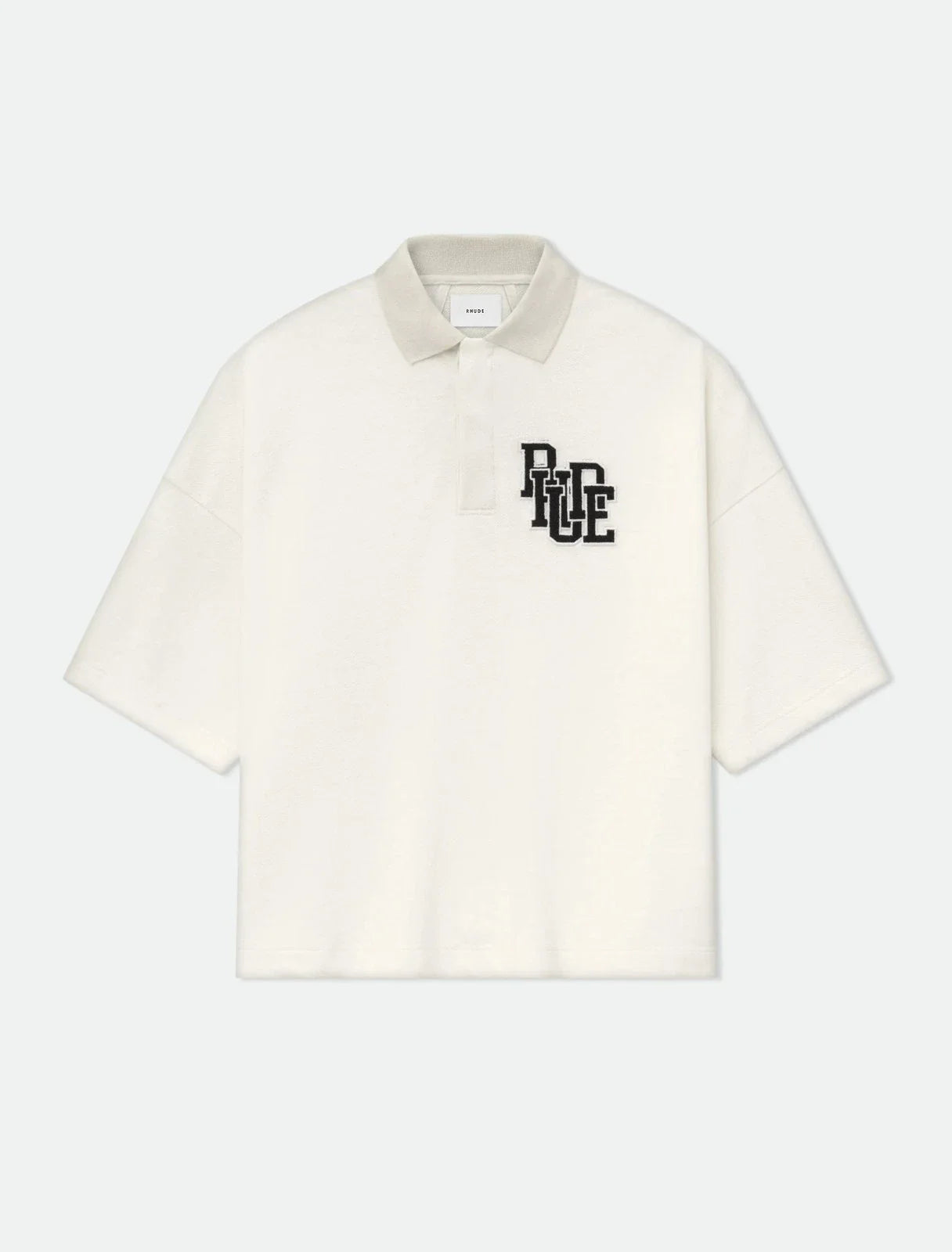 RHUDE vintage vintage slogan logo Men Women short sleeved T-shirt