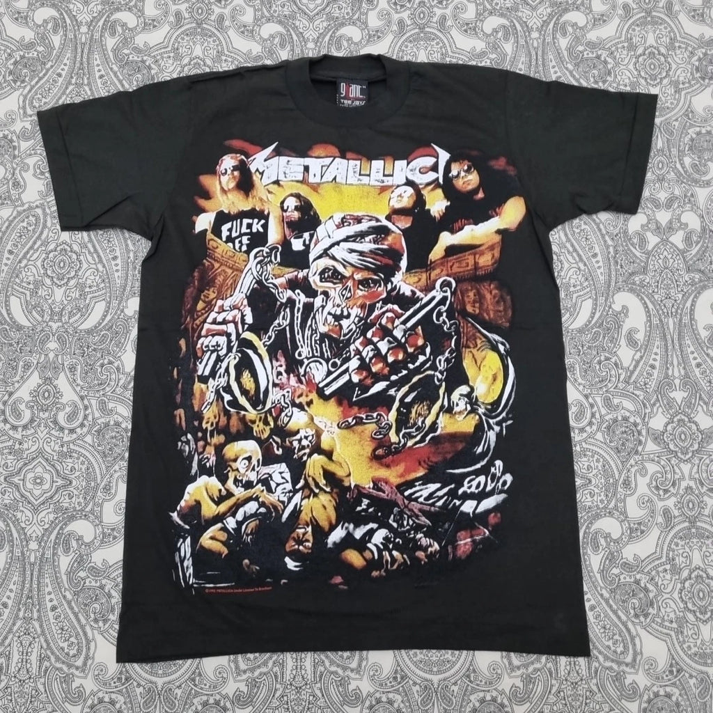 Metallica Dont Step On Me Metal Band T Shirt Size Medium Graphic Print 1992