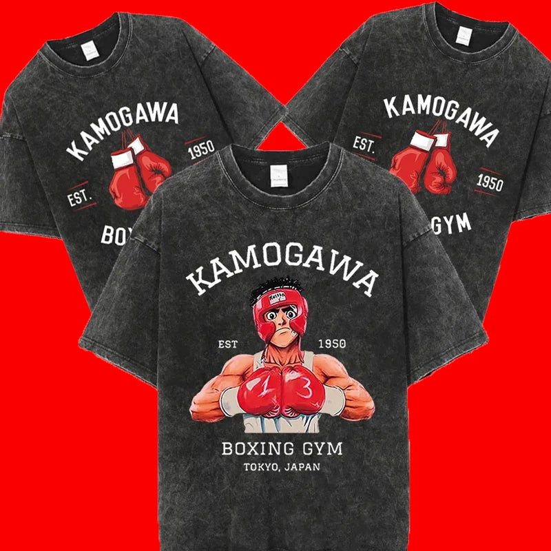Hajime No Ippo Oversized T Shirt IPPO Boxing Kamogawa Sport MMA - S to XXXL