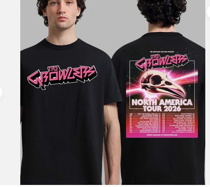 The Growlers North America Tour 2026 City Dates Two Sided T-Shirt