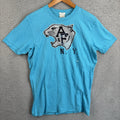 Vintage Abercrombie & Fitch NY Muscle T-Shirt Mens Medium Turquoise Tee Y2K *NEW