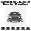 DigiRods Ford Maverick Truck New Model Front View Cartoon Car T Shirt