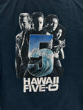 Vintage HAWAII Five-0 T Shirt Adult Medium Blue TV Promo Graphic Print Y2K READ