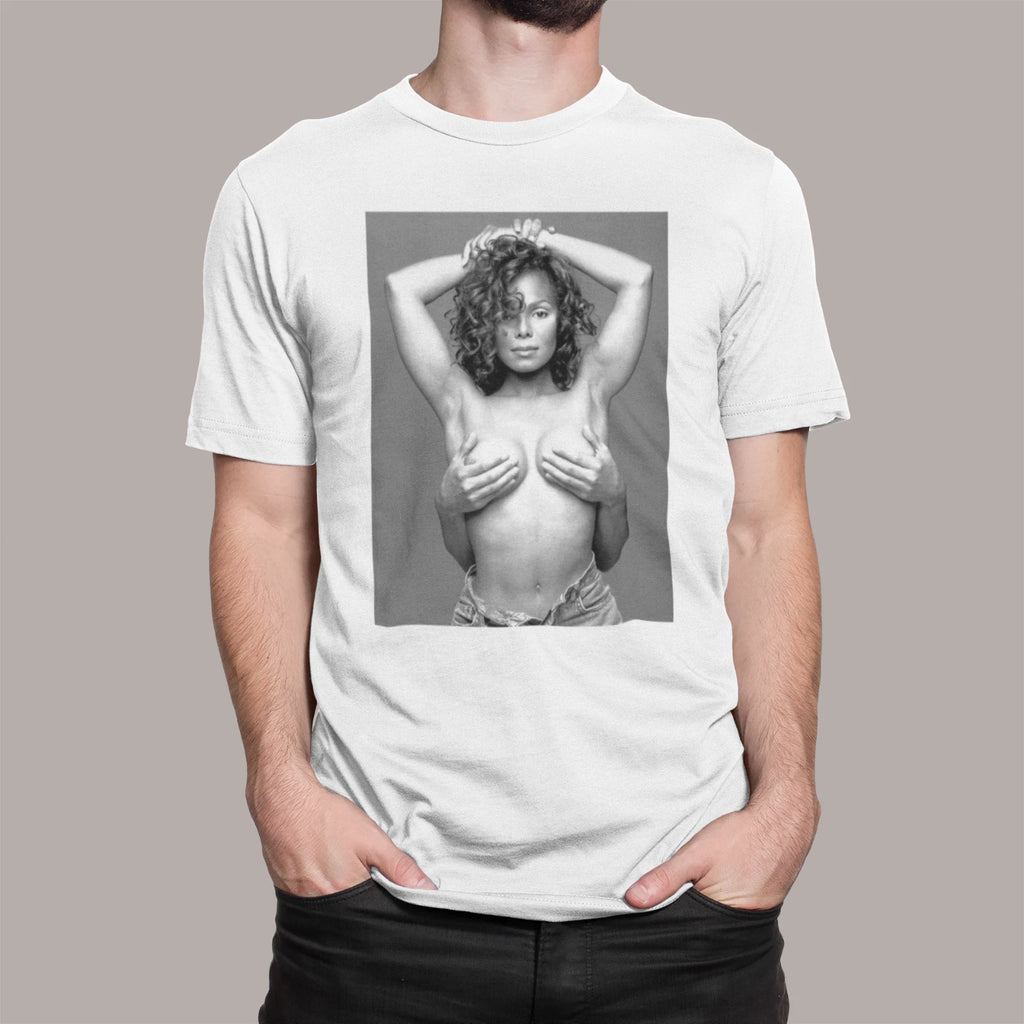 JANET JACKSON T SHIRT RETRO FAMOUS ROLLING STONE MENS WOMENS