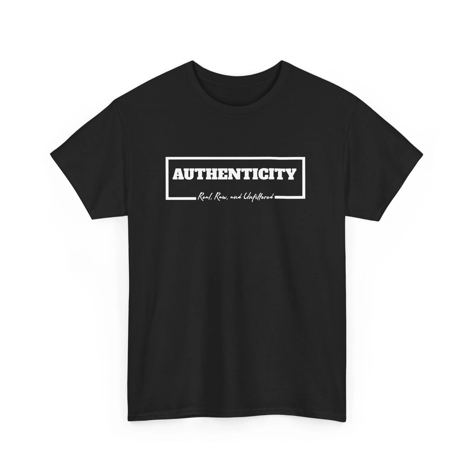 AUTHENTICITY Unisex Graphic Shirt, Minimalist Clothing, Emotional Awareness Tee