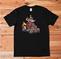 Rat Fink Hot Rod Graphic T-Shirt White Tee Vintage Car Cartoon Art Unisex
