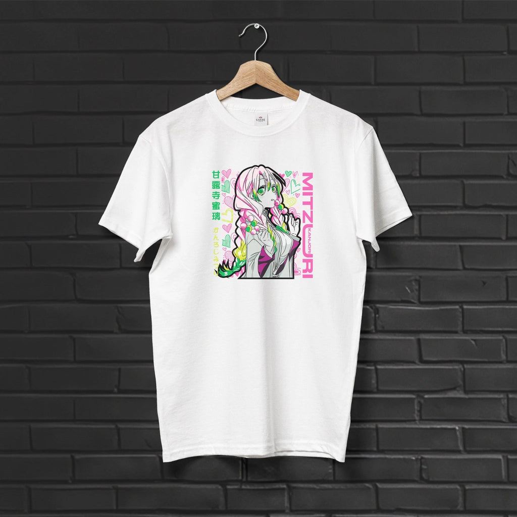 Mitsuri Kanroji Love Hashira Anime T-Shirt Unisex Graphic Tee