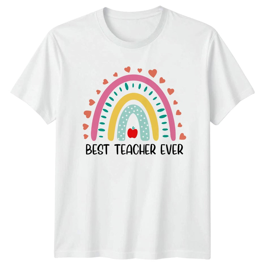 Best Teacher Ever Womens T-Shirt Boho School Staff Appreciation Gift For Her