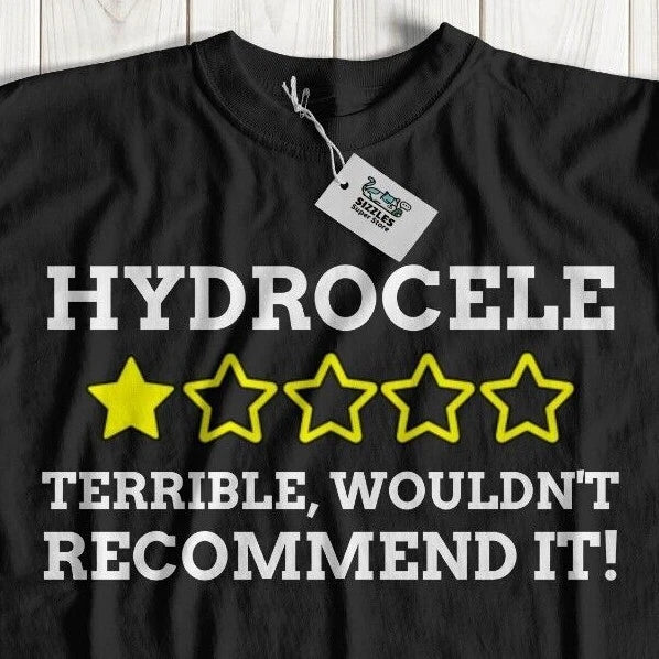 Unisex Funny Hydrocele T-Shirt Boyfriend Gifts Balls Sack Surgery Tee