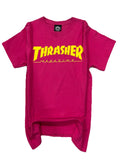 Modern VTG THRASHER T Shirt Adult Medium Pink Crew Neck Short Sleeve Front Logo