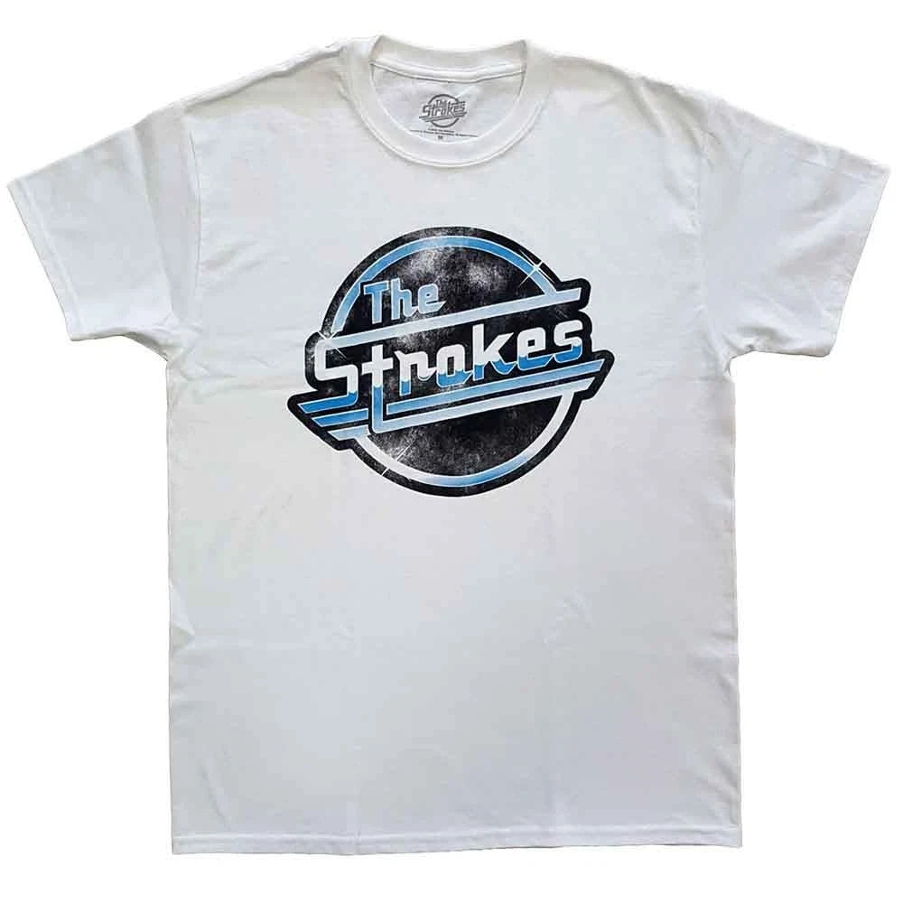 The Strokes T-Shirt OG Magna Logo Rock Official New White