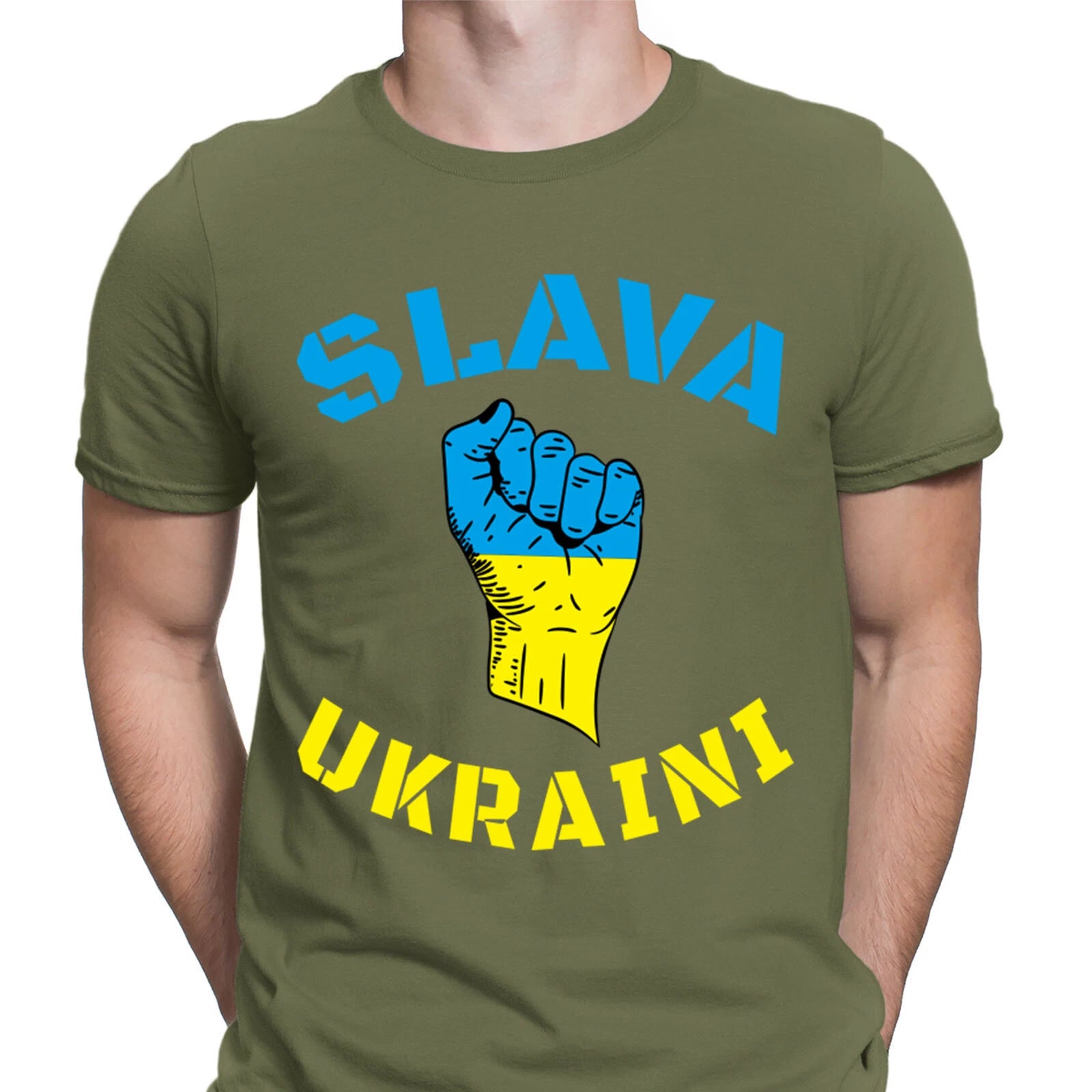 Slava Ukraini Stand With Ukraine Support Peace Mens T-Shirts Tee Top #6NE