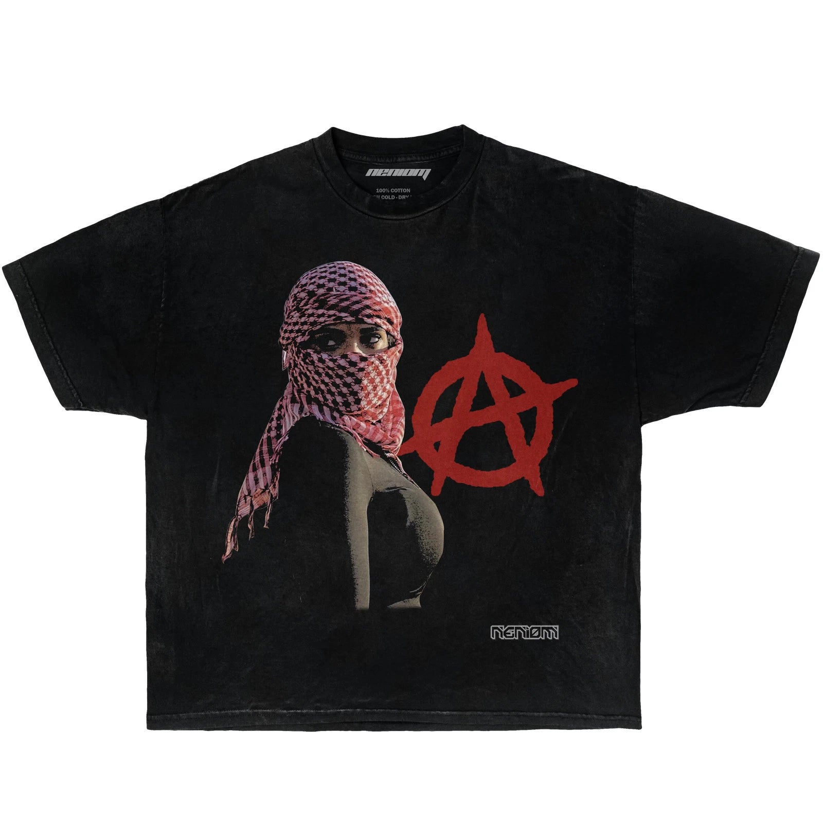 Neniom Desert Vintage Boxy Shirt Graphic Tee Streetwear Y2K