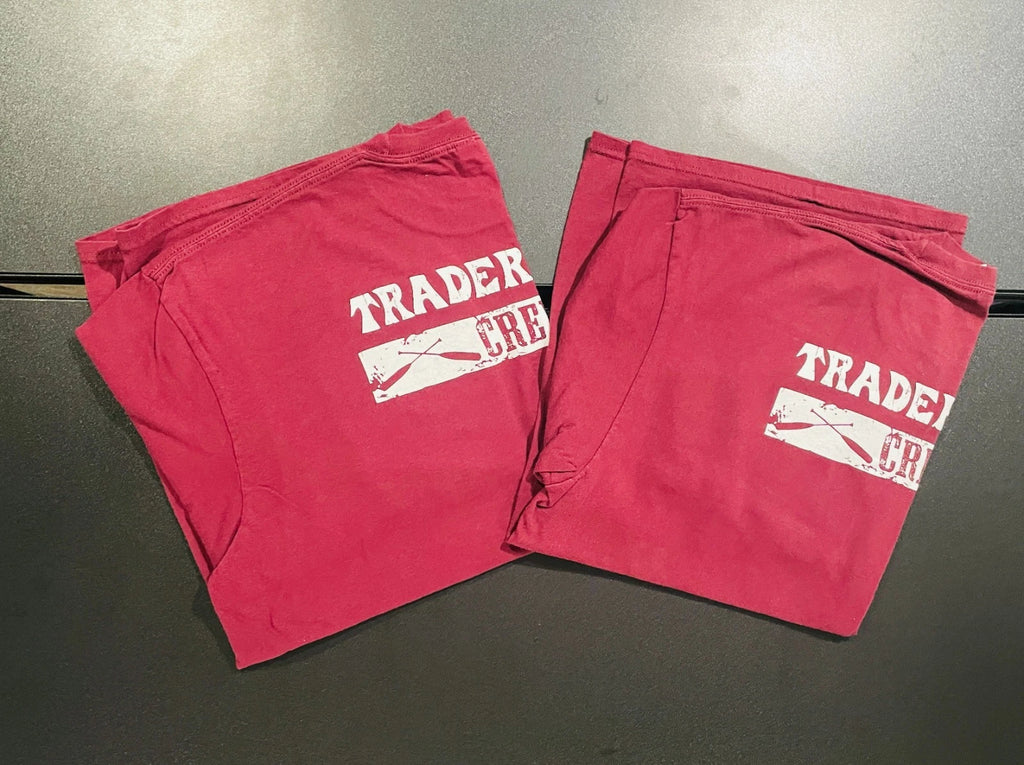Vintage Trader Joe’s Crew Long Sleeve Shirt - Crossed Baseball Bats Maroon 2XL