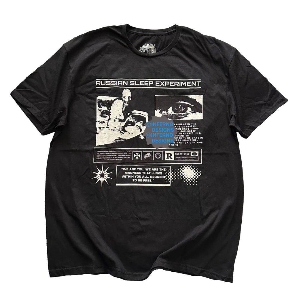 Russian Sleep Experiment Shirt, Creepypasta Shirt, Horror shirt, Goth, Men Shirt