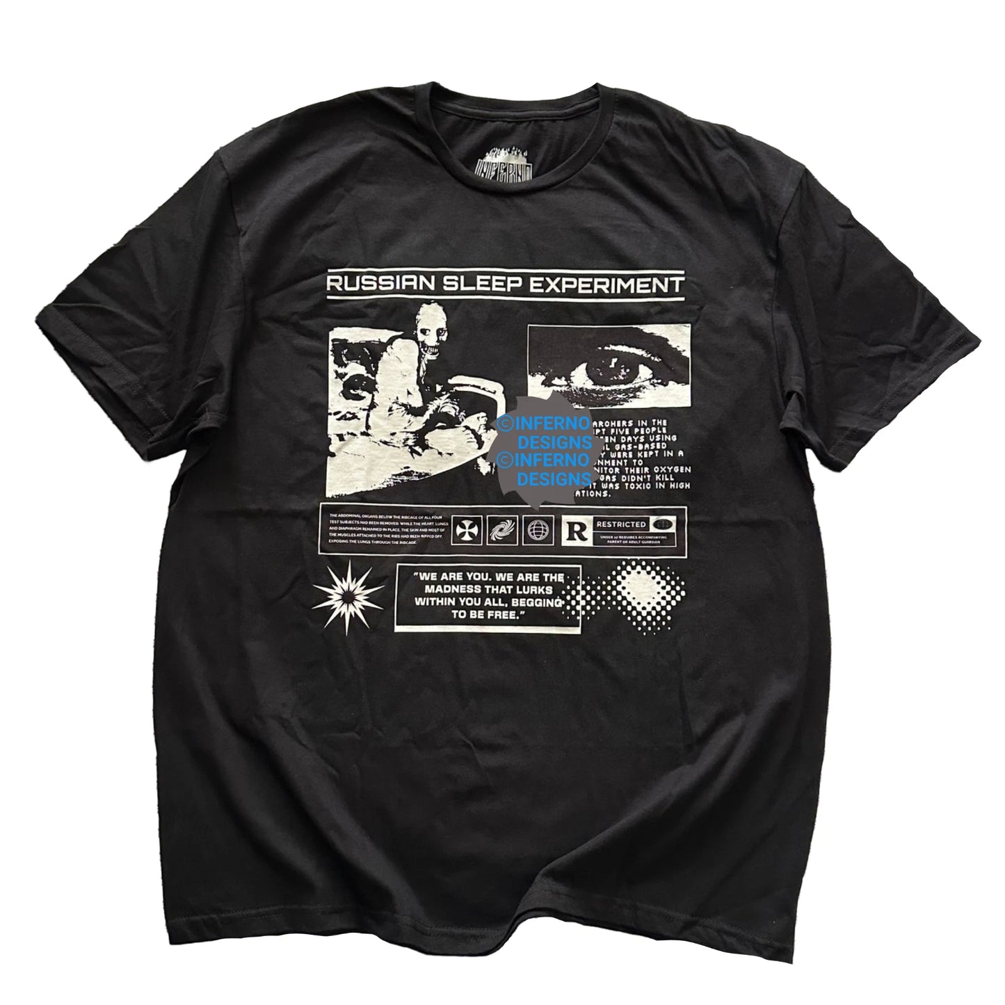Russian Sleep Experiment Shirt, Creepypasta Shirt, Horror shirt, Goth, Men Shirt