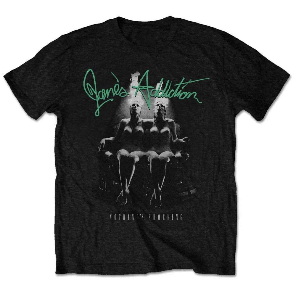 Jane's Addiction Men's Nothing's Shocking Slim Fit T-Shirt Black 2X Black