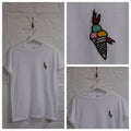 Actual Fact Rappers Ice Cream Tattoo Hip Hop White Tee T-shirt Top
