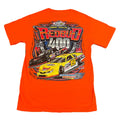 Super Late Model Cars Art T-Shirt Men’s Small Orange 2019 Redbud 400 Motorsports