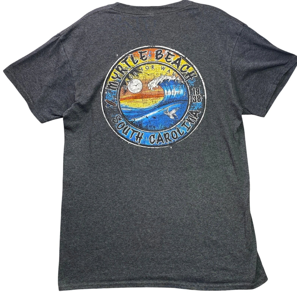 Myrtle Beach Shirt Mens Medium Beachy Coastal Ocean Everyday Streetwear