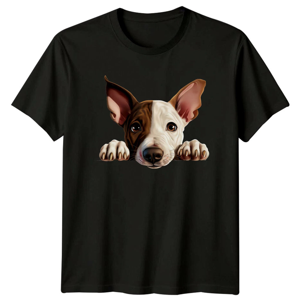Cute Dog Peekaboo T-Shirt, Adorable Pup Graphic Tee