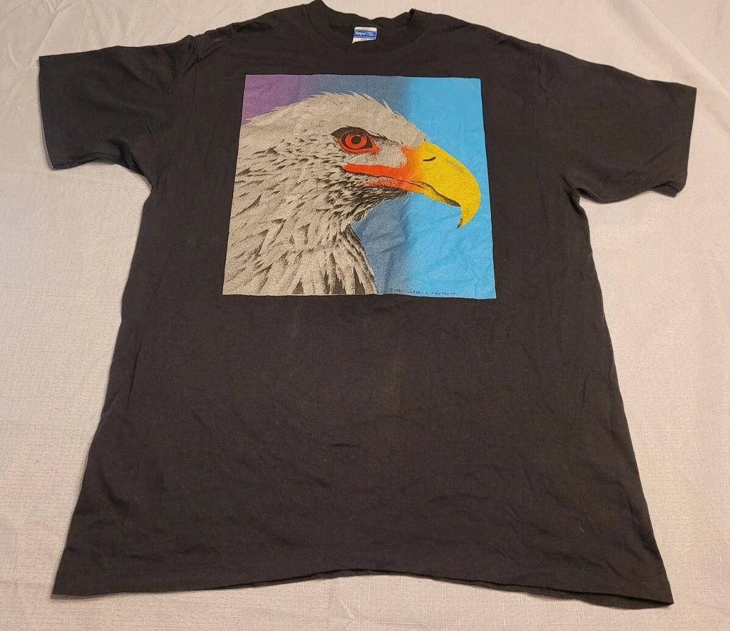 RARE Vtg 1990 Jurek Zamoyski Polish Artist POP ART  Fantasy Fantazya Eagle Shirt