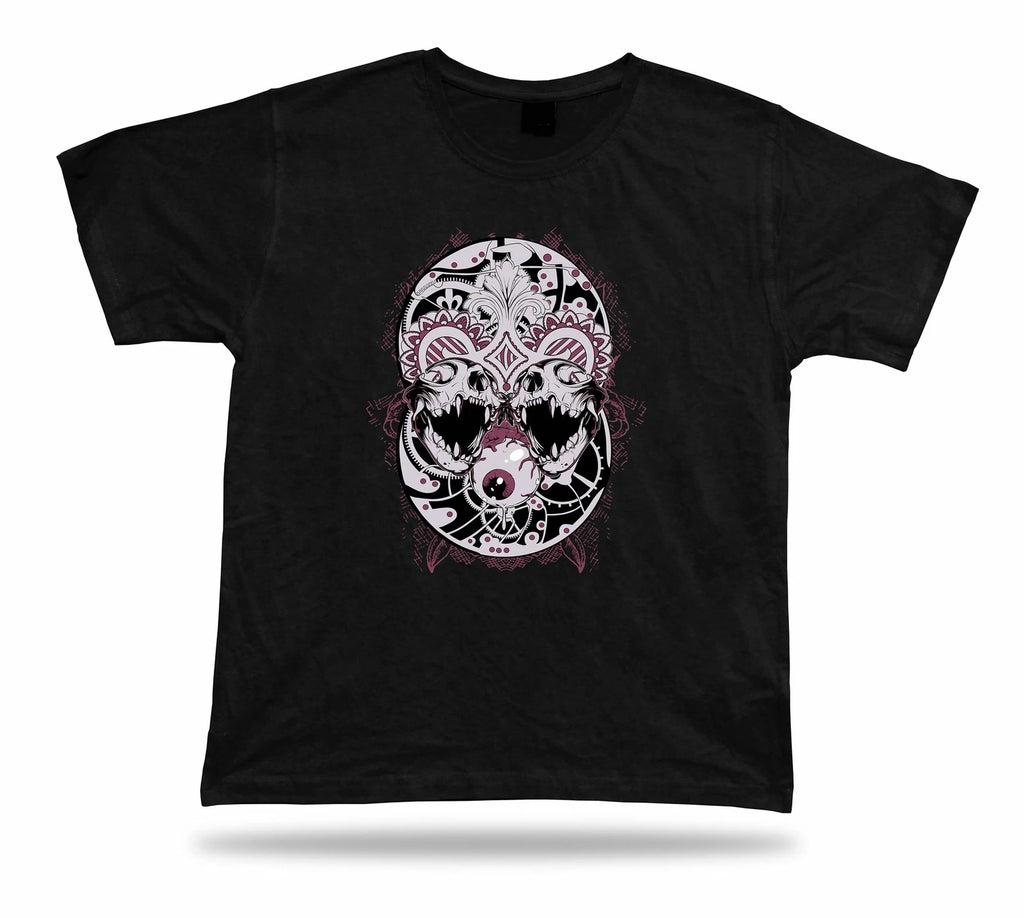 Tshirt Tee Shirt Birthday Gift Idea Eye Ball Skull Tribal Stylish Symbol Tattoo