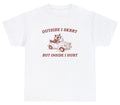 Outside I Skrrt But Inside I hurt T Shirt Funny Saying Raccoon Trending Meme Tee
