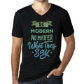Men's Graphic T-Shirt V Neck Be Modern No Matter What They Say Eco-Friendly