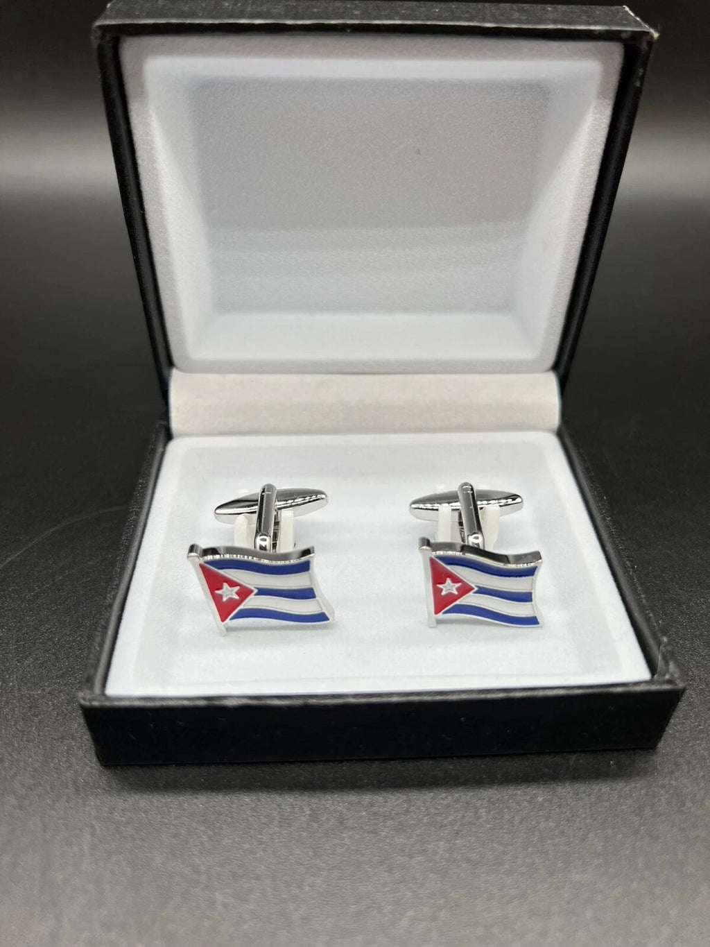 Wedding Family best men Cuba Flag Cufflinks with free gift box Cuba patriotic