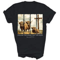 Follow The Word Not The Herd Christian Highland Cow Unisex Shirt Gift